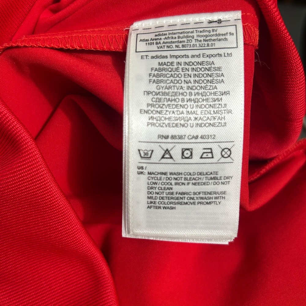 Adidas Originals Red Trefoil Logo Crewneck Sweatshirt Women’s Small(A428)✨ - Picture 11 of 16